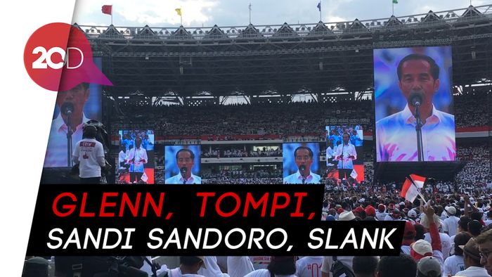 Lagu Bareng Jokowi Tutup Konser Putih Bersatu