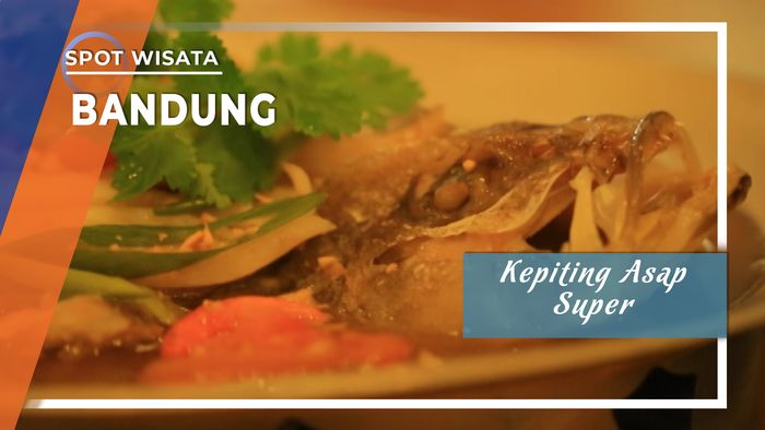Kepiting Asap Super di Resto ala Kapal Laut, Bandung, Jawa Barat