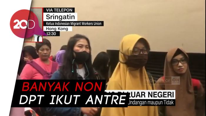 Antrean Pencoblos Pemilu 2019 di Hongkong Mengular!