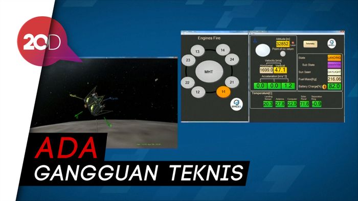 Pesawat Luar Angkasa Israel Tabrak Bulan