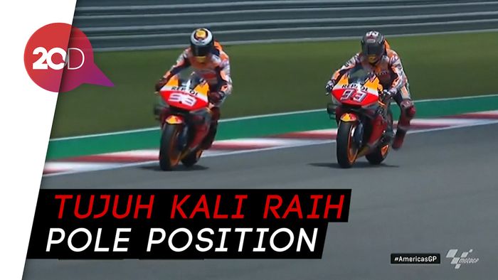 Tercepat, Marquez Kembali Raih Pole Position di MotoGP Amerika