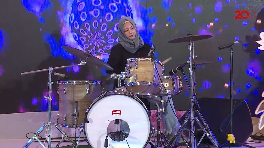 Andrieyani Unjuk Bakat Main Drum - Sunsilk Hijab Hunt 2019 Bandung