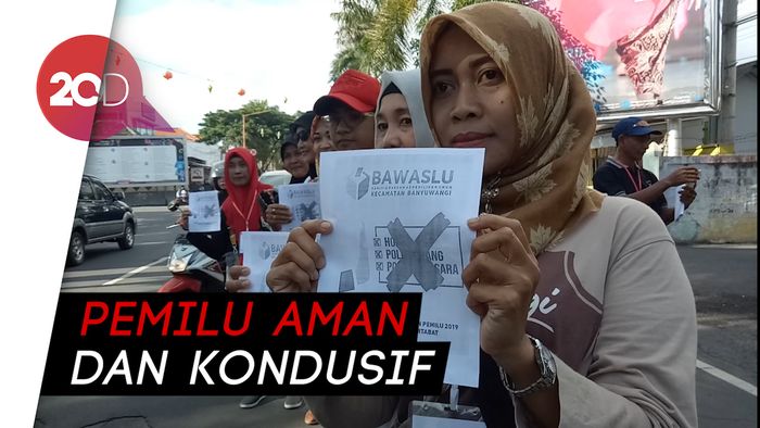 Pengawas TPS di Banyuwangi Gelar Aksi Damai