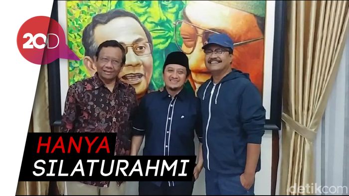 Disambangi Yusuf Mansur, Mahfud MD: Mencocokkan Pikiran