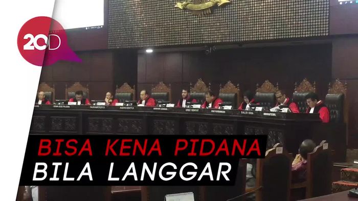 Tok! MK Putuskan Quick Count Pukul 15.00 WIB