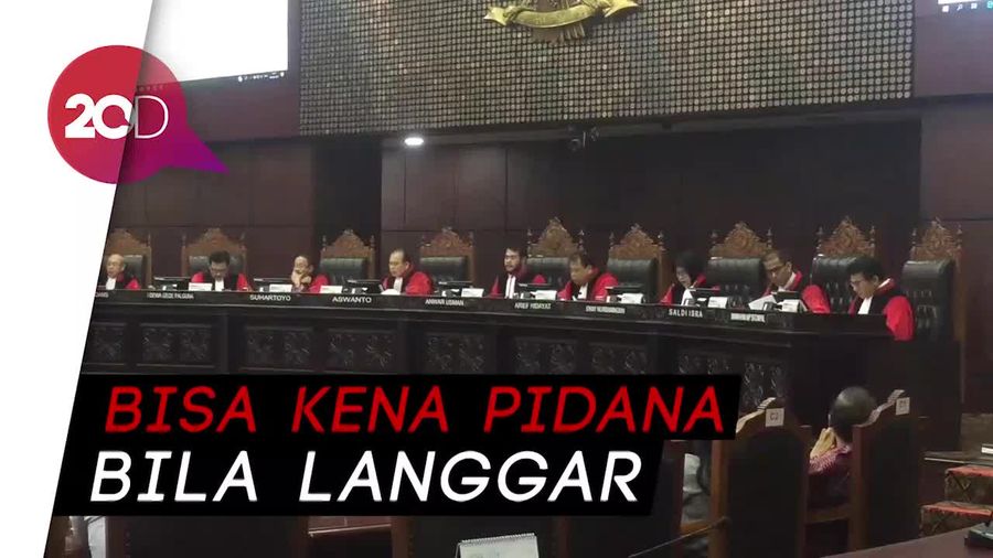 Tok! MK Putuskan Quick Count Pukul 15.00 WIB