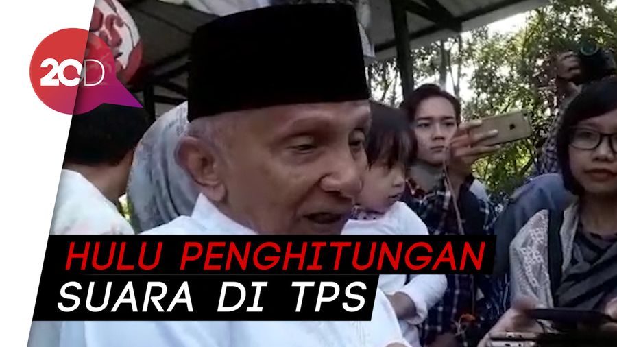Amien Rais: Amankan Formulir Catatan Penghitungan Suara! 