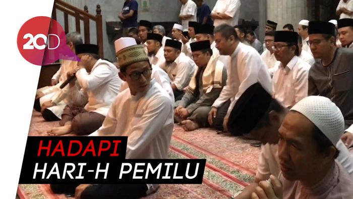 Hari Pencoblosan, Sandi Awali dengan Salat Subuh Berjemaah