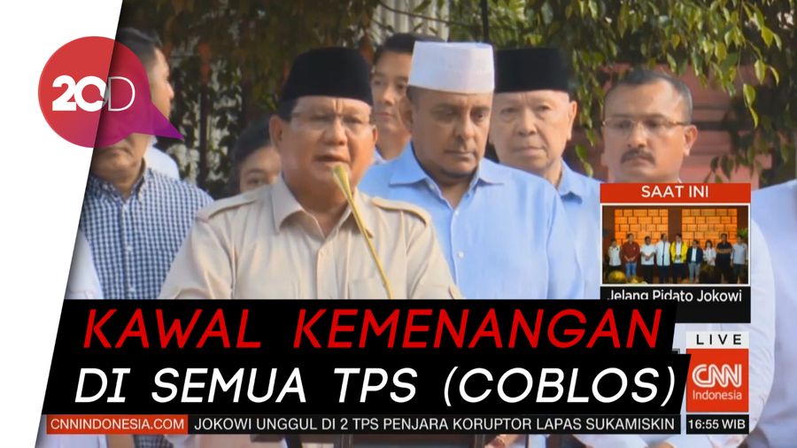 Pidato Prabowo yang Menolak Kalah