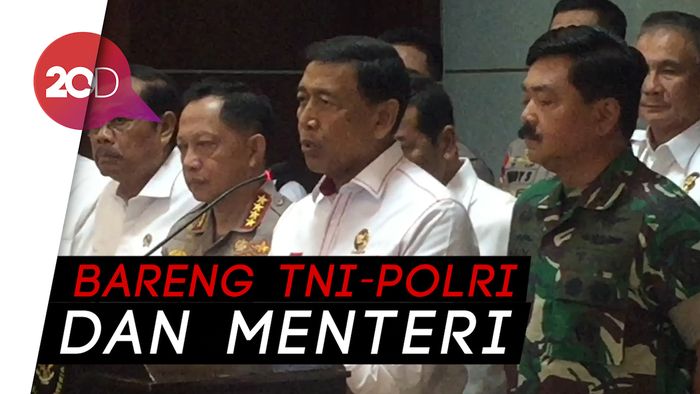 Menko Polhukam, TNI dan Polri Gelar Rakorsus Pasca-Pemilu