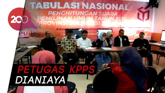 Sadis! 2 Petugas KPPS di Sulsel Disundut Rokok dan Disiram Tinta