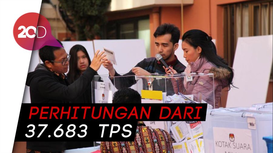 Real Count Sabtu Pagi: Jokowi 54,89% dan Prabowo 45,11%