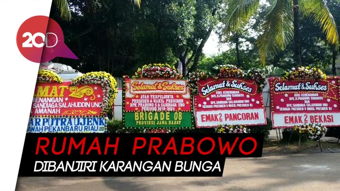 Dari Emak-emak Pancoran Hingga Bekasi Kirim Bunga untuk Prabowo