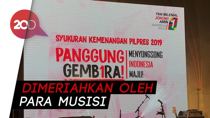 Saykoji Cs Meriahkan Panggung Gembira TKN Jokowi-Amin