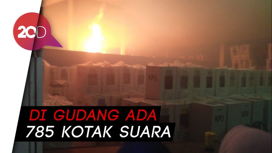 Gudang Penyimpanan Kotak Suara di Pesisir Selatan Sumbar Terbakar