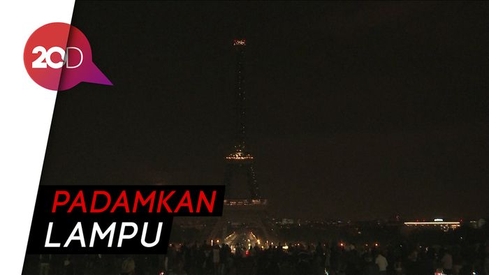 Hormati Korban Bom Sri Lanka, Menara Eiffel Gelap Gulita