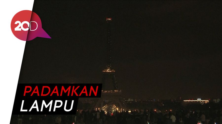 Hormati Korban Bom Sri Lanka, Menara Eiffel Gelap Gulita