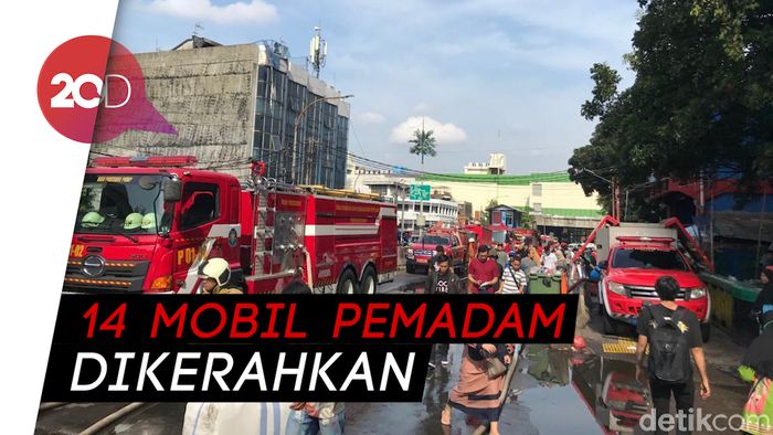 Ruko Blok C Tanah Abang Terbakar