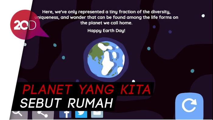 Unik! Intip Pesan Google Doodle di Hari Bumi