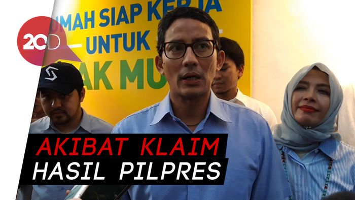 Ada Tim Hore Depresi, Sandi: Hidup Harus Legowo