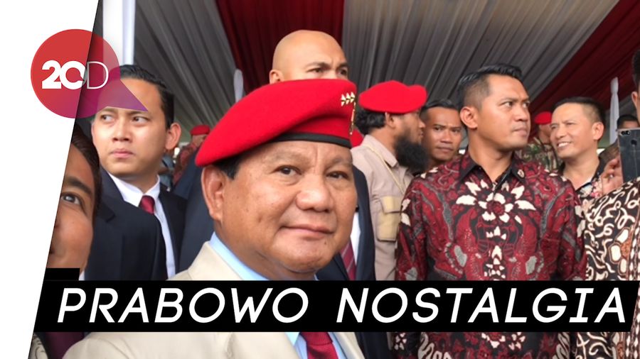 Hadiri HUT Kopassus, Prabowo: Ingat Masa Muda, Masih Agak Kurus