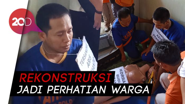 Kasus Mayat dalam Koper, Tersangka Mewek Peragakan Pembunuhan