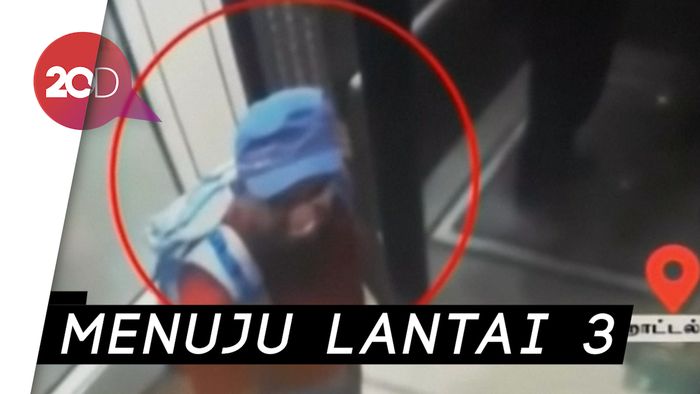 CCTV Pelaku Meledakkan Bom di Hotel Shangri La Sri Lanka