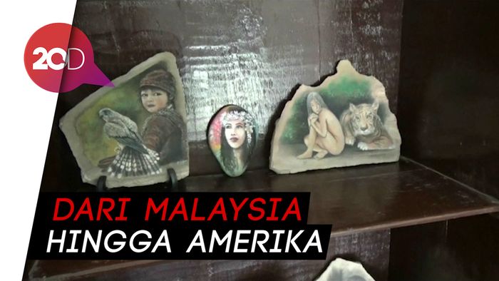 Kisah Putut Sang Pelukis Batu, Karyanya Terjual ke Mancanegara
