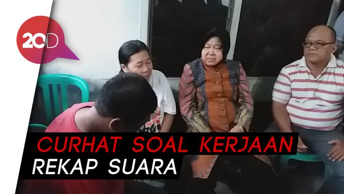 Raut Duka Keluarga KPPS yang Meninggal saat Dikunjungi Risma