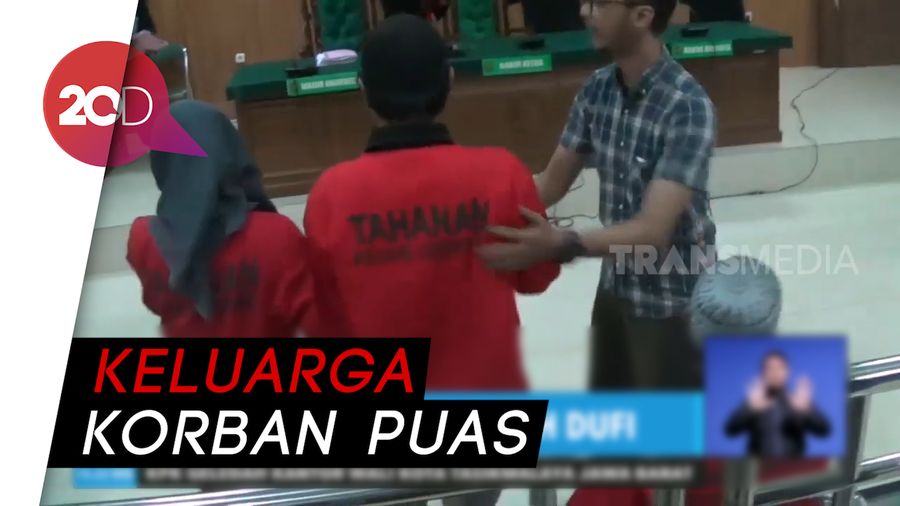 Tok! Suami Istri Pembunuh Dufi Divonis Hukuman Mati
