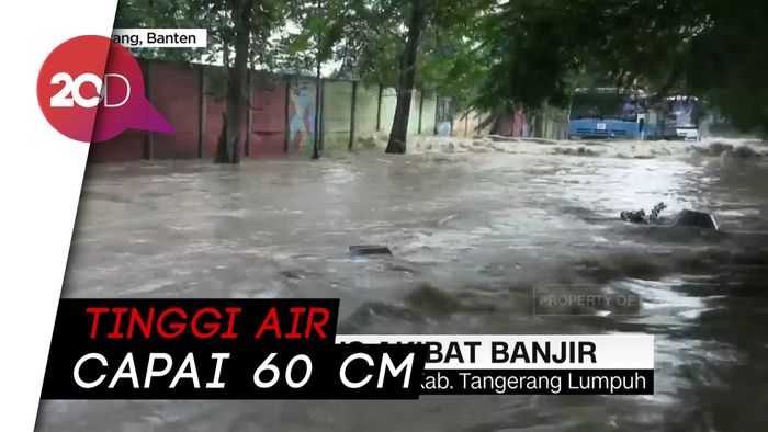 Akses Jalan di Tangerang Terputus Akbat Banjir