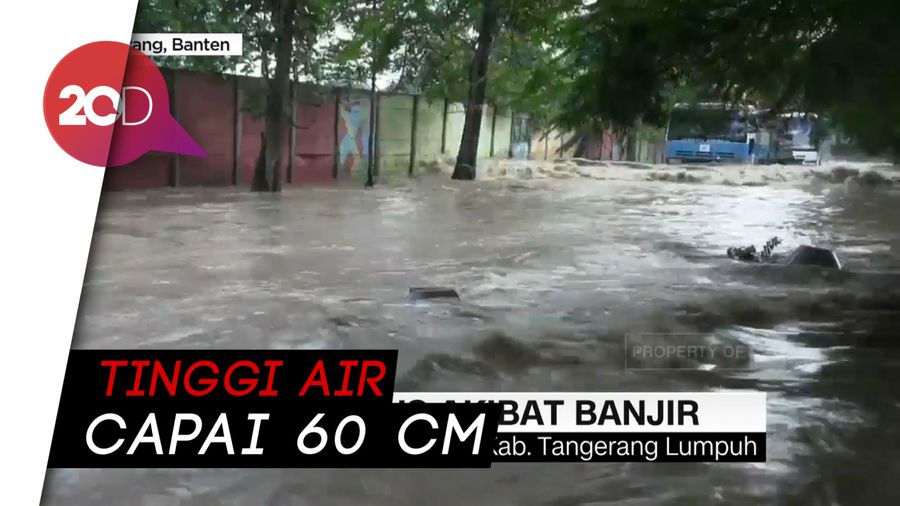 Akses Jalan di Tangerang Terputus Akbat Banjir