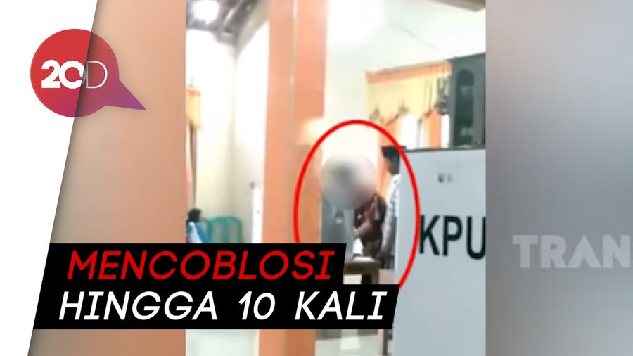 Viral! Petugas KPPS di Boyolali Coblosi Surat Suara
