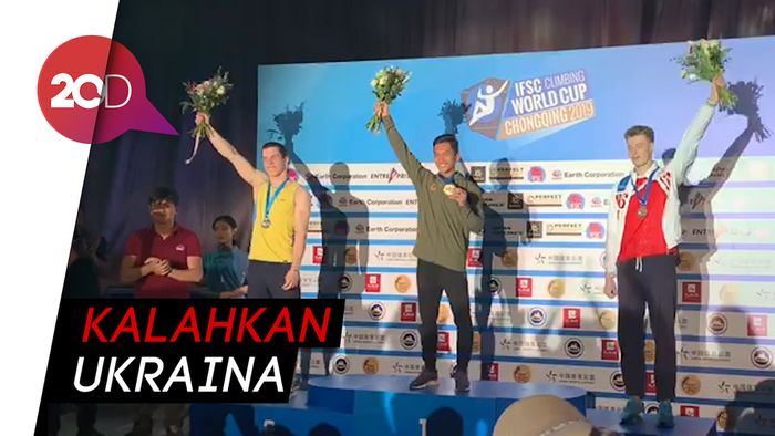 Alfian Atlet Panjat Tebing Indonesia Juara Dunia di China