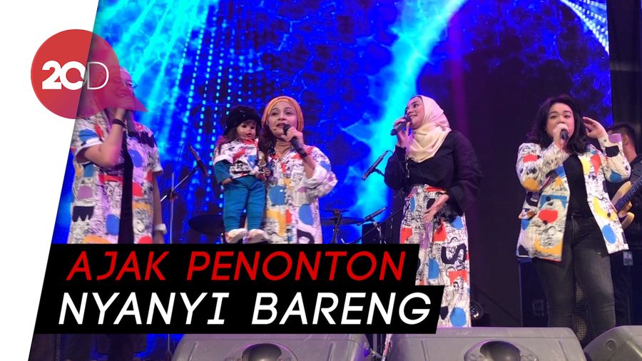 Gaya Energik Enno Lerian Cs Nostalgia Lagu Anak-anak di TSM Bali