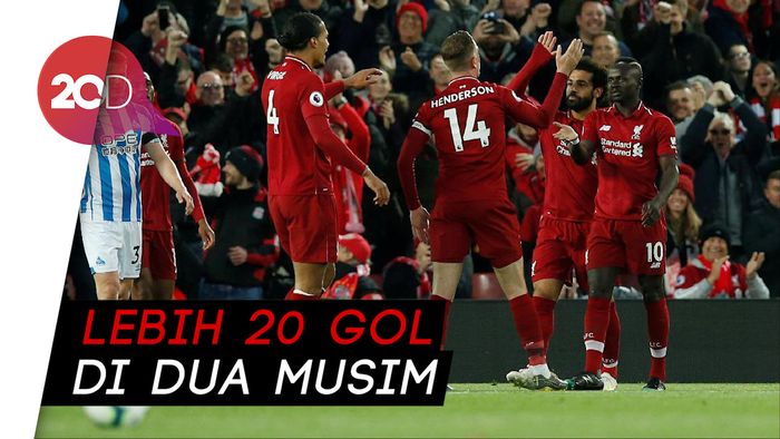 Hancurkan Huddersfield, Salah Samai Rekor Luis Suarez