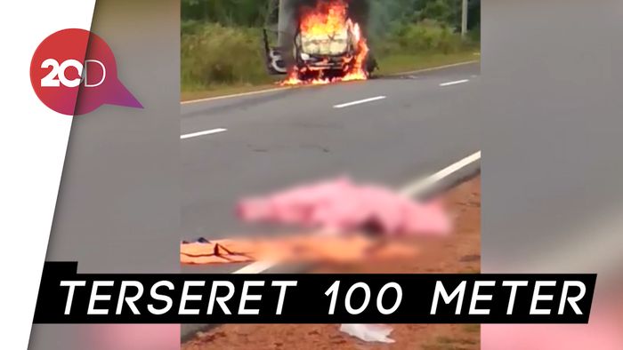 Motor dan Mobil Tabrakan Maut, Pemotor Tewas Terseret