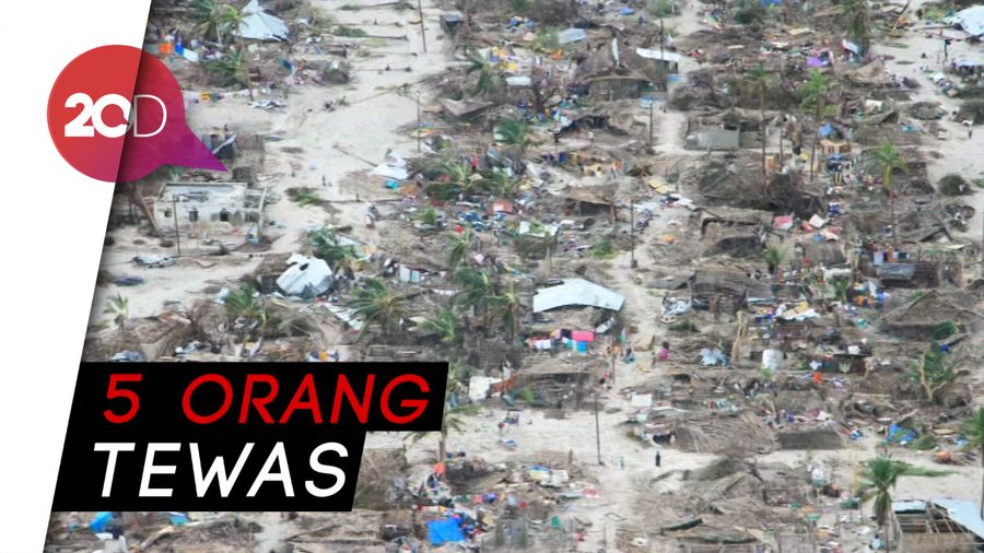  Potret Porak-poranda Permukiman di Mozambik Usai Topan Kenneth