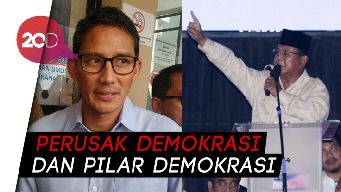 Beda Pandangan Prabowo dan Sandiaga Soal Media