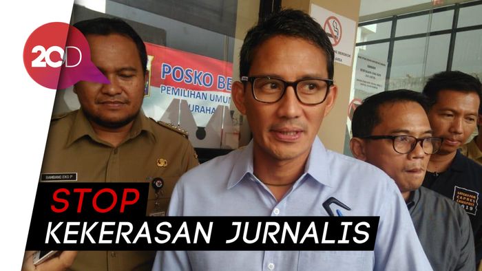 Sandiaga Kutuk Kekerasan Terhadap Wartawan 