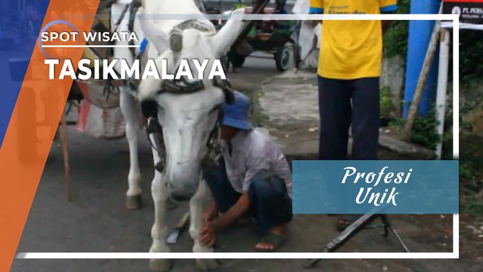 Profesi Unik Reparasi Sepatu Kuda Delman, Tasikmalaya  