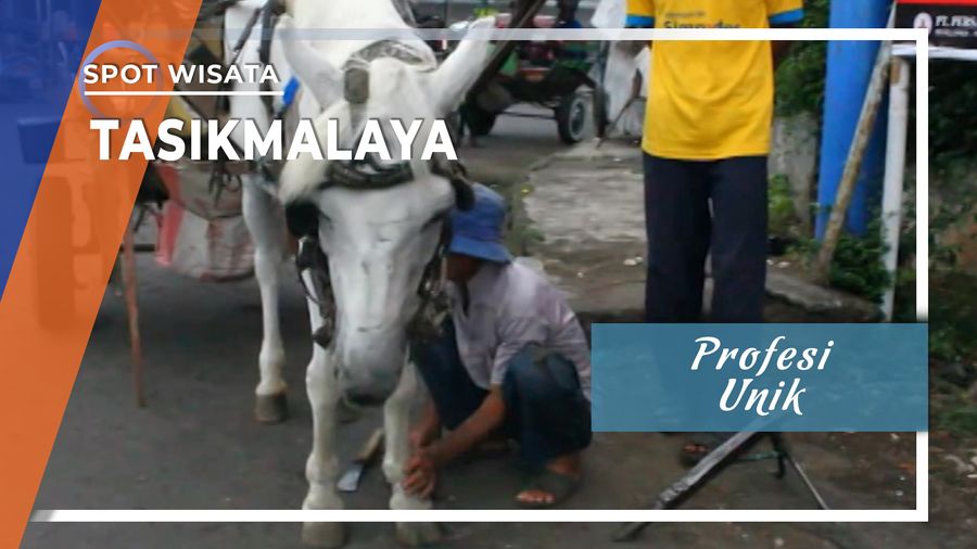 Profesi Unik Reparasi Sepatu Kuda Delman, Tasikmalaya  