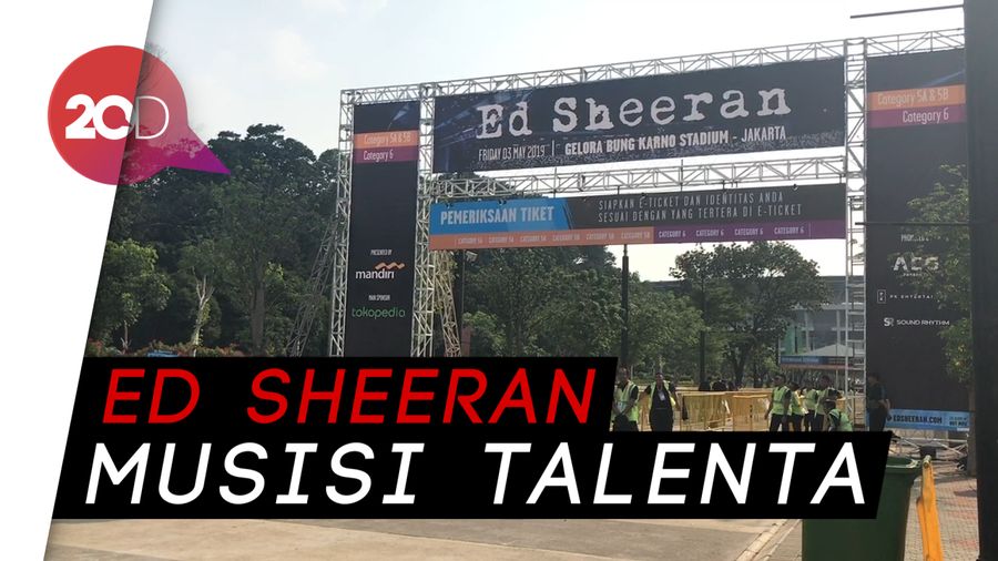 Antusiasme Penonton Jelang Konser Ed Sheeran