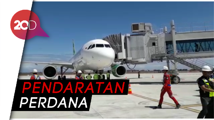 Pesawat Citilink Mendarat Mulus di Bandara Baru DIY