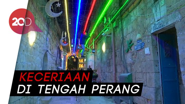 Keceriaan Warga Palestina Sambut Bulan Ramadhan