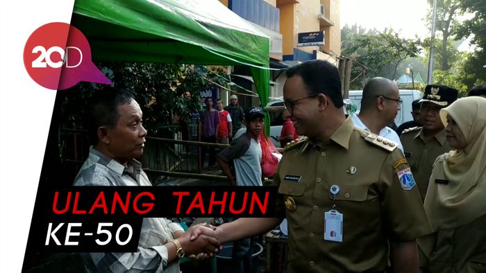 Ke Pasar Induk Kramat Jati, Anies Dapat Ucapan Selamat Ultah