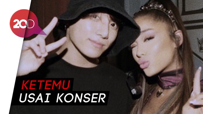 Ariana Grande Pasang Foto Bareng Jungkook BTS di Wallpaper Ponselnya