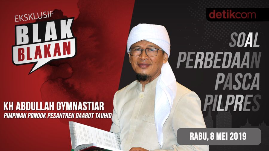 Tonton Blak-blakan Aa Gym, Menyikapi Perbedaan Pasca-pilpres