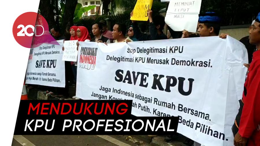 Ada Unjuk Rasa di Depan KPU, Bukan Massa dari Kivlan Zen