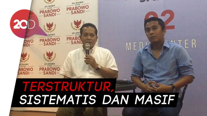 Besok, BPN Laporkan 5 Kecurangan ke Bawaslu